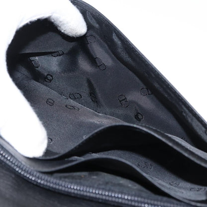 Christian Dior Clutch bag Leather, BLACK, LEATHER, Clutche & pouche