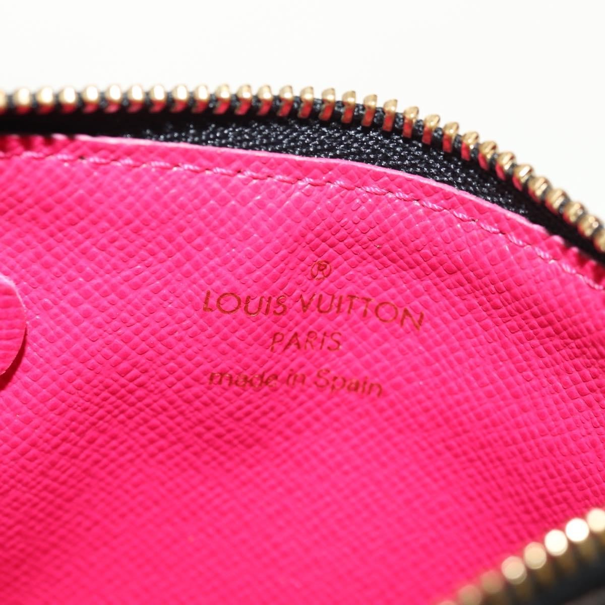 Louis Vuitton Pochette clés NM Monogram Multicolor Canvas, BLACK, CANVAS, Wallets