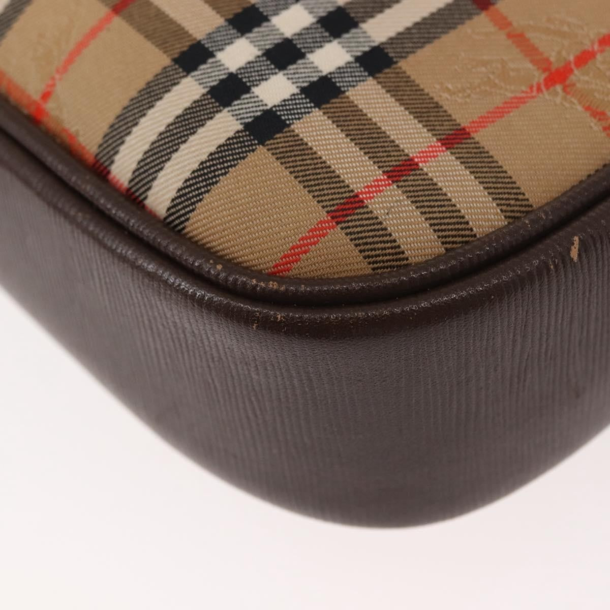 Burberry Nova check Shoulder bag Canvas, BEIGE, CANVAS, Shoulder bag