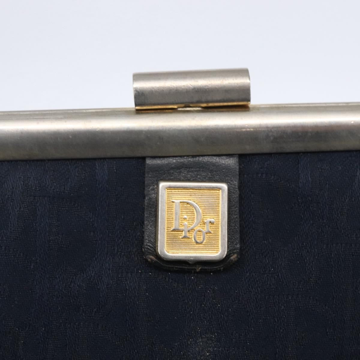 Christian Dior Vintage Trotter Pouch Canvas, NAVY, CANVAS, Clutche & pouche