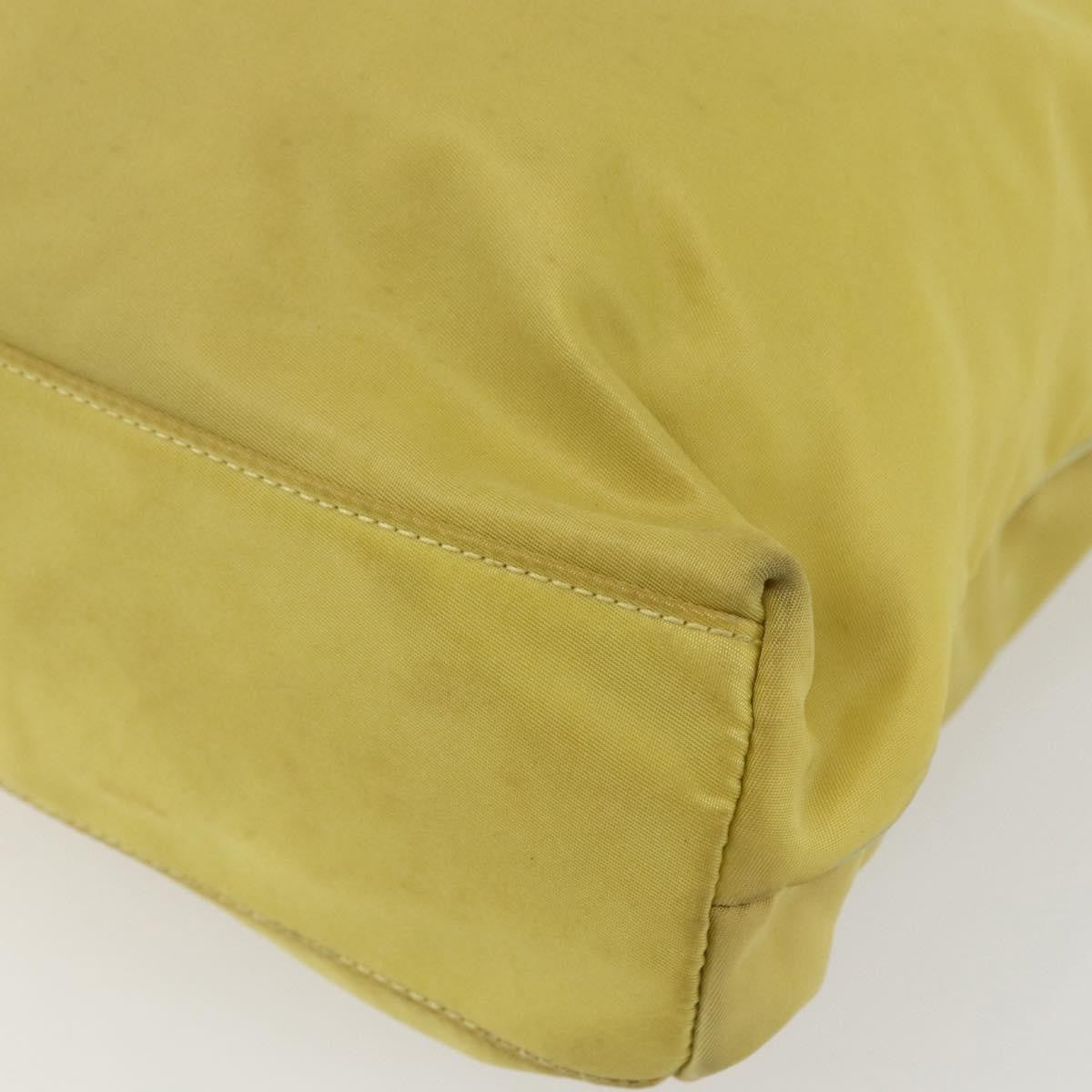 Prada Vintage Tote Tessuto, YELLOW, NYLON, Tote bag