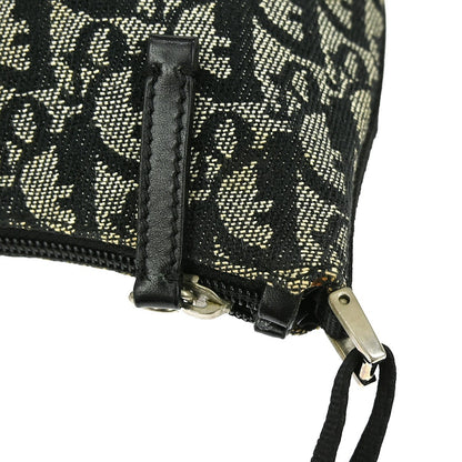 Christian Dior Vintage Trotter Handbag Canvas, BLACK, CANVAS, Handbag