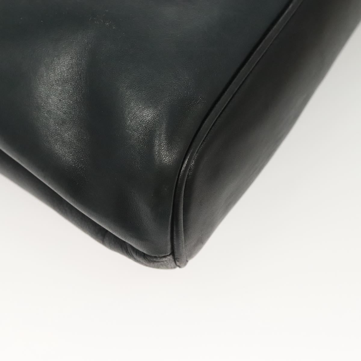 Bally Vintage Shoulder Bag Quilted leather, Black, Leather, Handbag