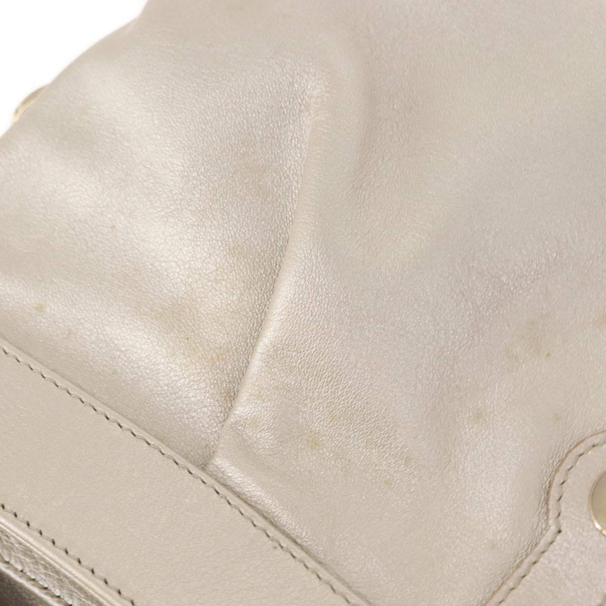Bvlgari Chandra Flap Shoulder Bag Leather, Silver, Leather, Shoulder Bag