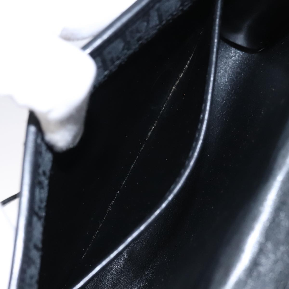 Christian Dior Vintage Trotter Crossbody Bag Diorissimo Coated Canvas, BLACK, CANVAS, Shoulder bag