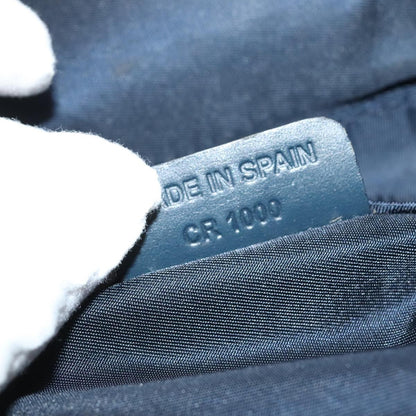 Christian Dior Vintage Saddle Coin Purse Diorissimo Canvas, NAVY, CANVAS, Wallets