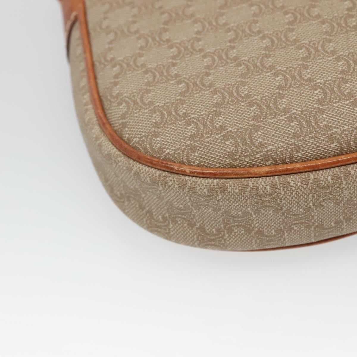 Celine Macadam Shoulder Bag PVC Leather, BEIGE, PVC, Shoulder bag
