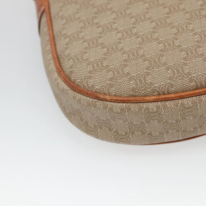 Celine Macadam Shoulder Bag PVC Leather, BEIGE, PVC, Shoulder bag