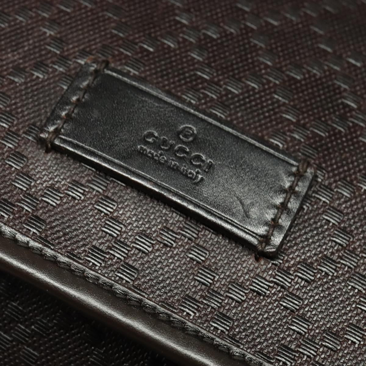 Gucci Gucci messenger flap bag leather, Brown, Leather, Shoulder Bag