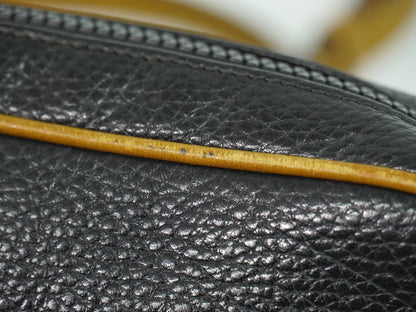Celine Vintage Shoulder Bag Leather, BLACK, LEATHER, Shoulder bag