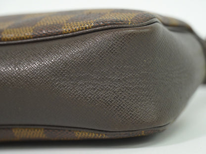 Louis Vuitton Trousse Make Up Bag Damier Canvas, BROWN, CANVAS, Clutche & pouche