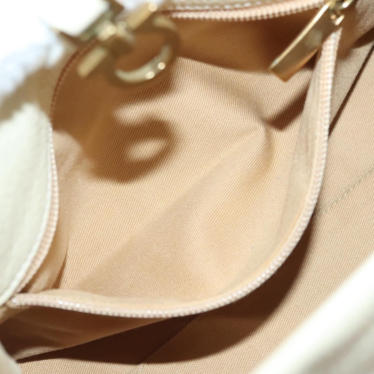 Salvatore Ferragamo Gancini Shoulder Bag Leather, WHITE, LEATHER, Shoulder bag