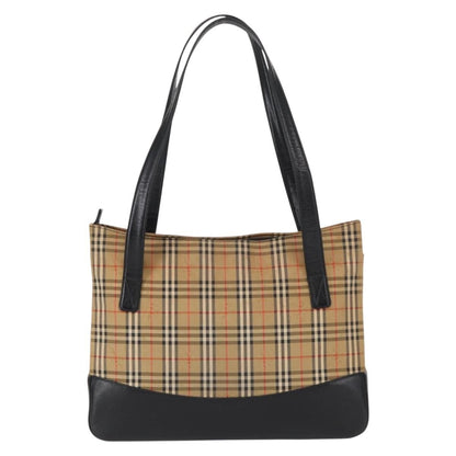 Burberry Nova check Shoulder bag Canvas, BEIGE, CANVAS, Shoulder bag