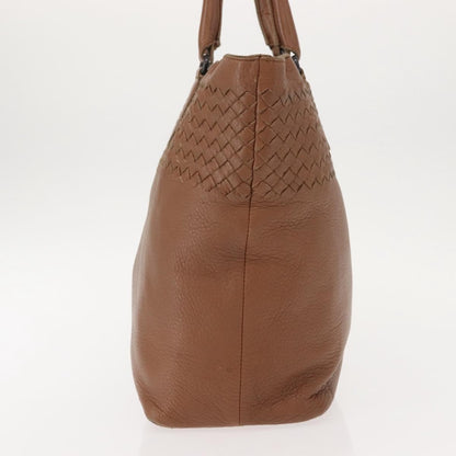 Bottega Veneta Intrecciato Tote Leather, BROWN, LEATHER, Tote bag