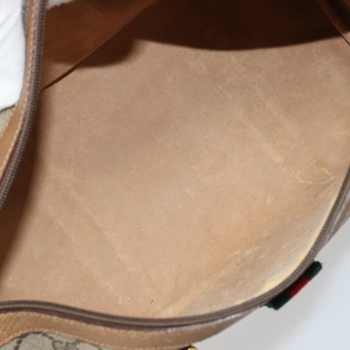 Gucci Vintage Web Sherry Line Handbag Micro GG Canvas, Beige, Canvas, Handbag