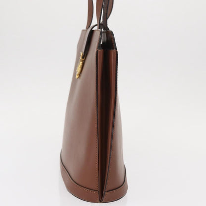 Celine Vintage Shoulder Bag Leather, BROWN, LEATHER, Shoulder bag