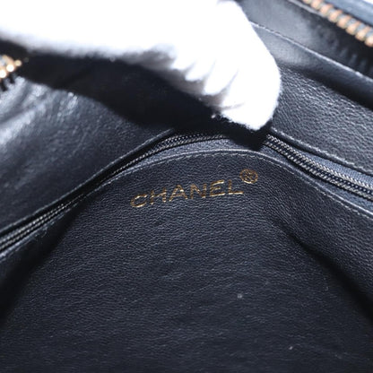 Chanel Vintage Front Pocket Camera Bag Leather, Black, Leather, Shoulder Bag