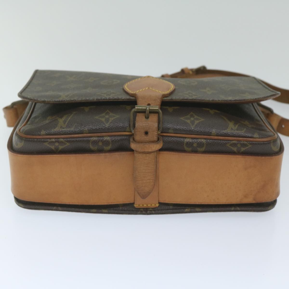 Louis Vuitton Cartouchiere Handbag Monogram Canvas, BROWN, CANVAS, Handbag