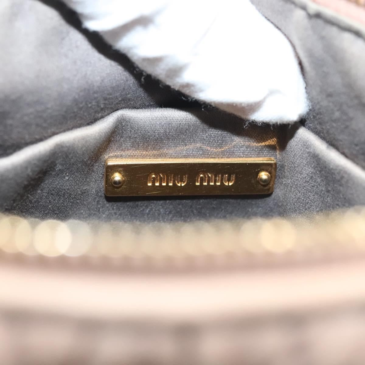 Miu Miu Zip Crossbody Bag Matelasse Leather, PINK, LEATHER, Shoulder bag