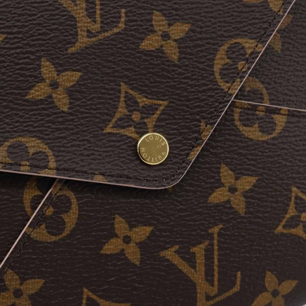 Louis Vuitton Kirigami Pochette Monogram Canvas, BROWN, CANVAS, Clutche & pouche