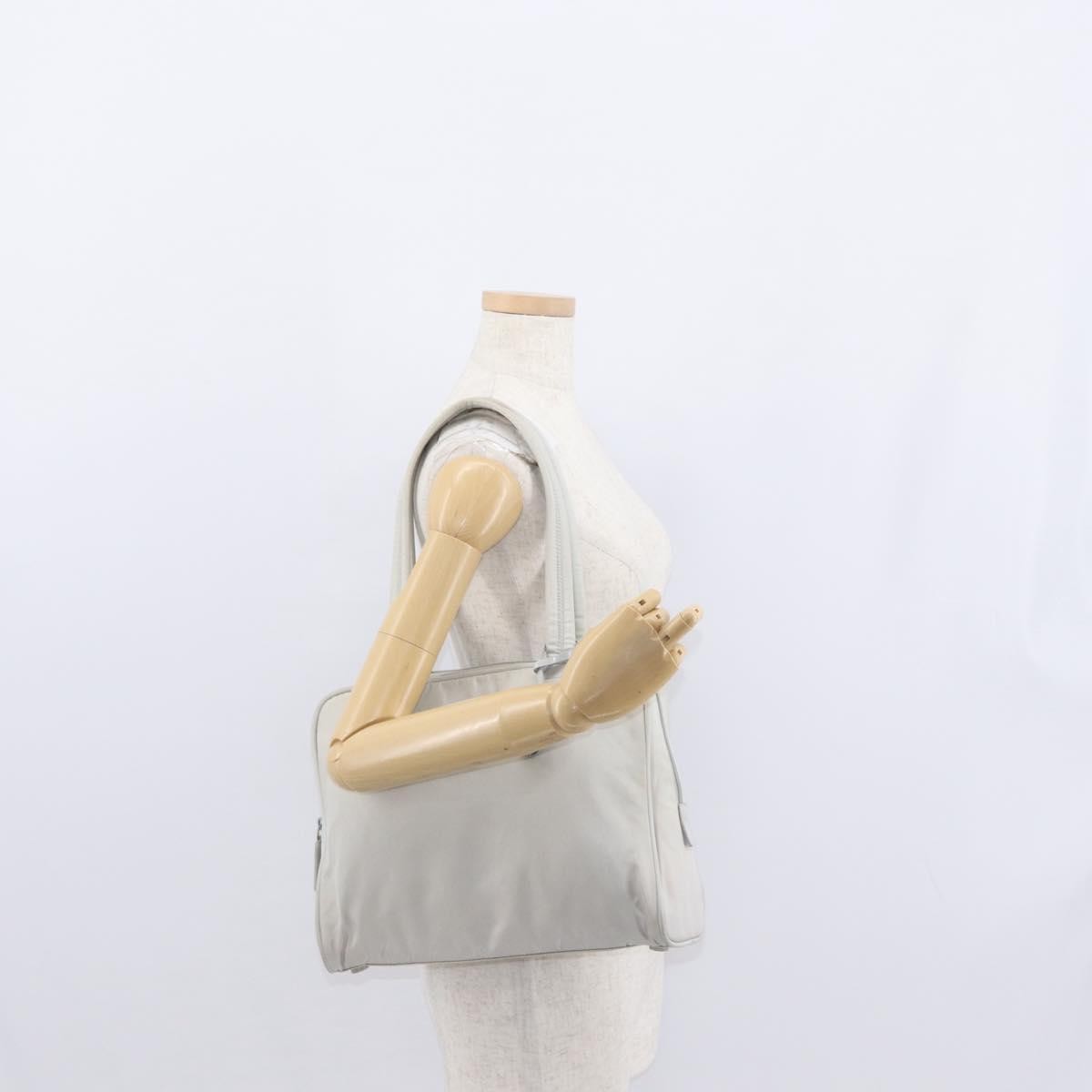 Prada Vintage Tote Nylon, WHITE, NYLON, Tote bag
