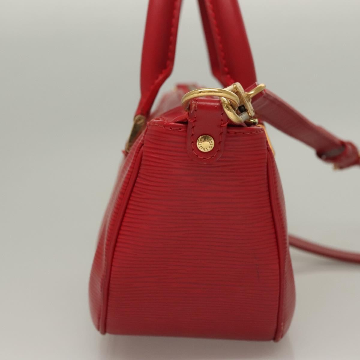 Louis Vuitton Danura Handbag Epi, RED, LEATHER, Handbag