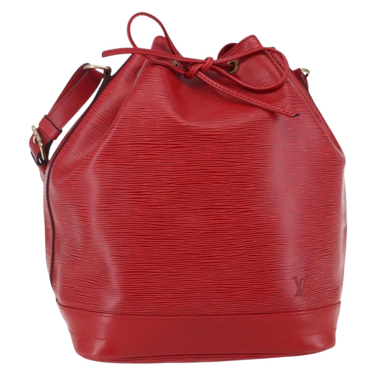 Louis Vuitton Noe Handbag Epi leather, RED, LEATHER, Handbag