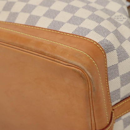 Louis Vuitton Noe Handbag Damier, White, Canvas, Shoulder Bag