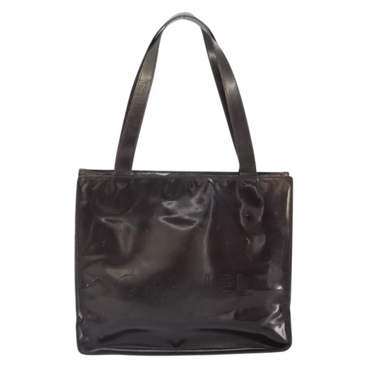 Chanel Vintage Tote Patent leather, BROWN, PATENT_LEATHER, Tote bag
