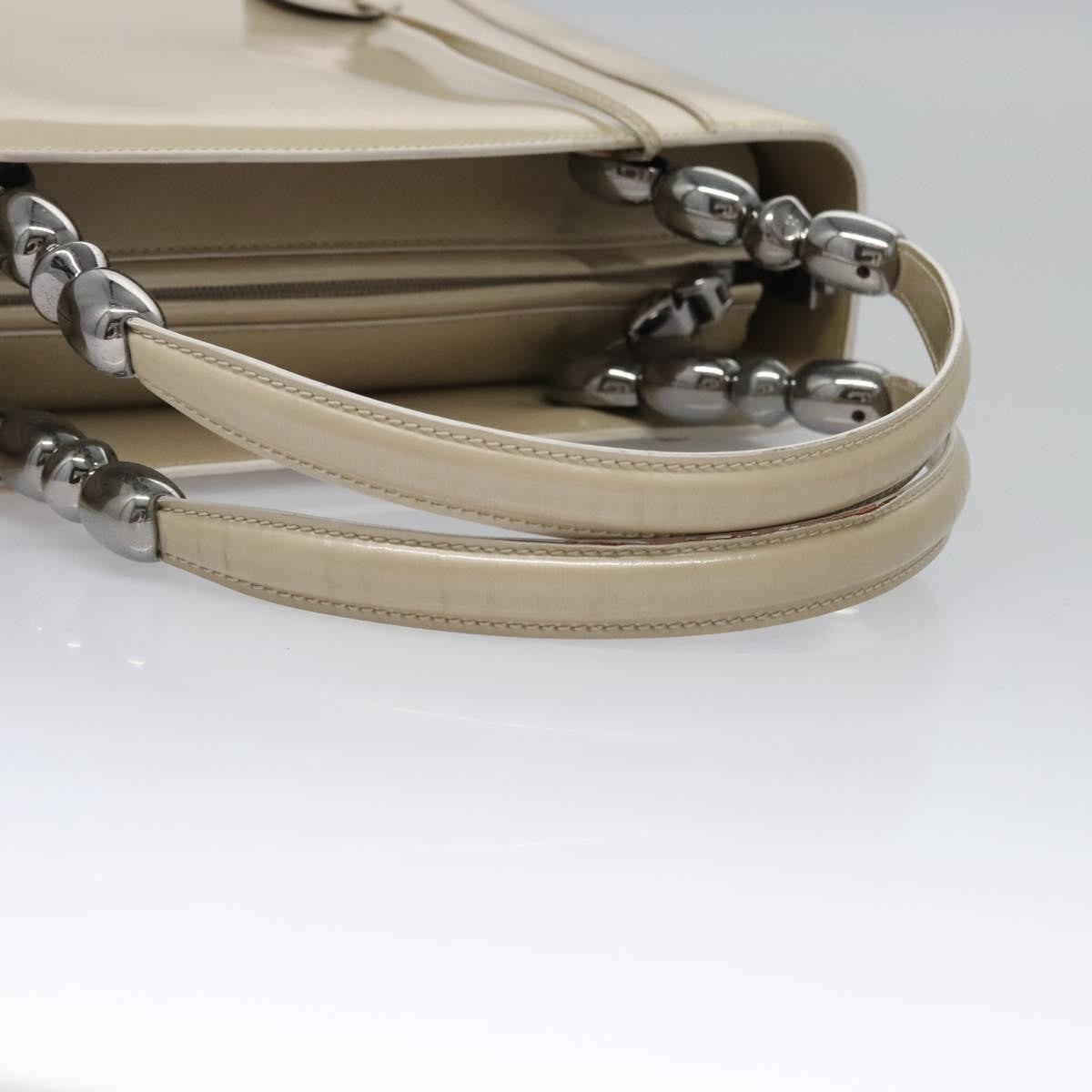 Christian Dior Pearl Lady Dior Bag Patent leather, BEIGE, PATENT_LEATHER, Handbag