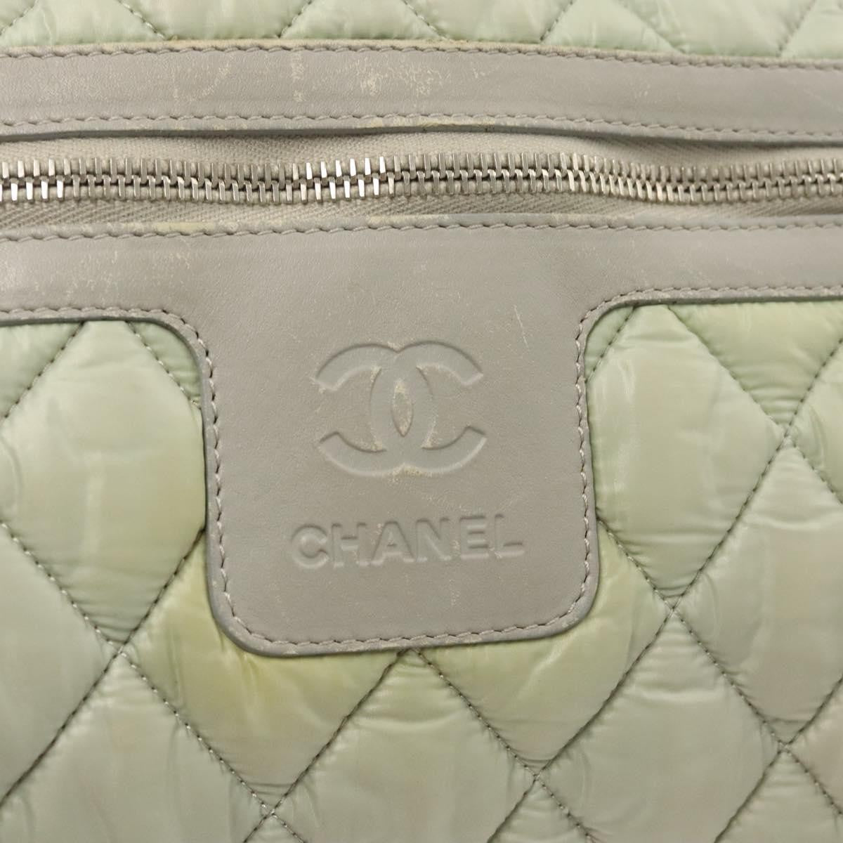 Chanel Coco Cocoon Reversible Tote Quilted Nylon, GRAY, NYLON, Tote bag