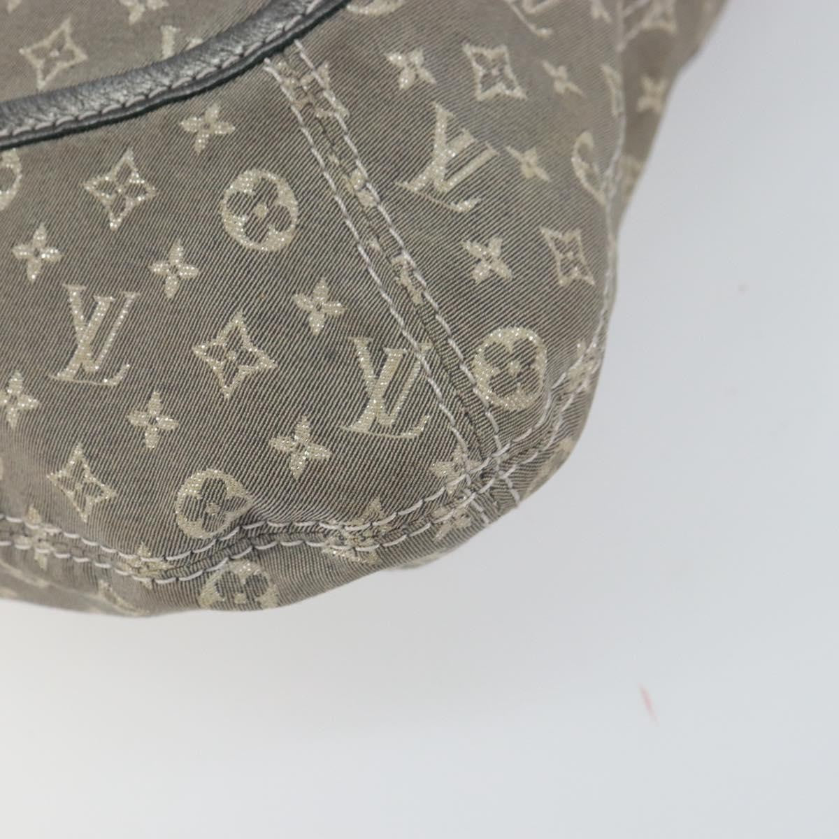 Louis Vuitton Angele Handbag Mini Lin, GRAY, CANVAS, Handbag