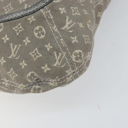 Louis Vuitton Angele Handbag Mini Lin, GRAY, CANVAS, Handbag