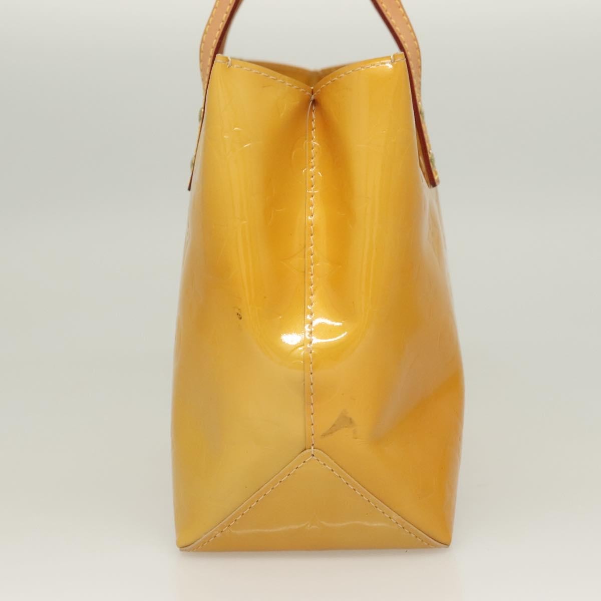 Louis Vuitton Reade Handbag Monogram Vernis, Yellow, Patent Leather, Handbag