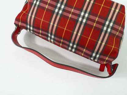 Burberry Nova Check Handbag Nova Check Canvas, RED, CANVAS, Clutche & pouche