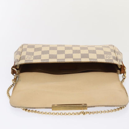 Louis Vuitton Favorite Handbag Damier, WHITE, CANVAS, Handbag