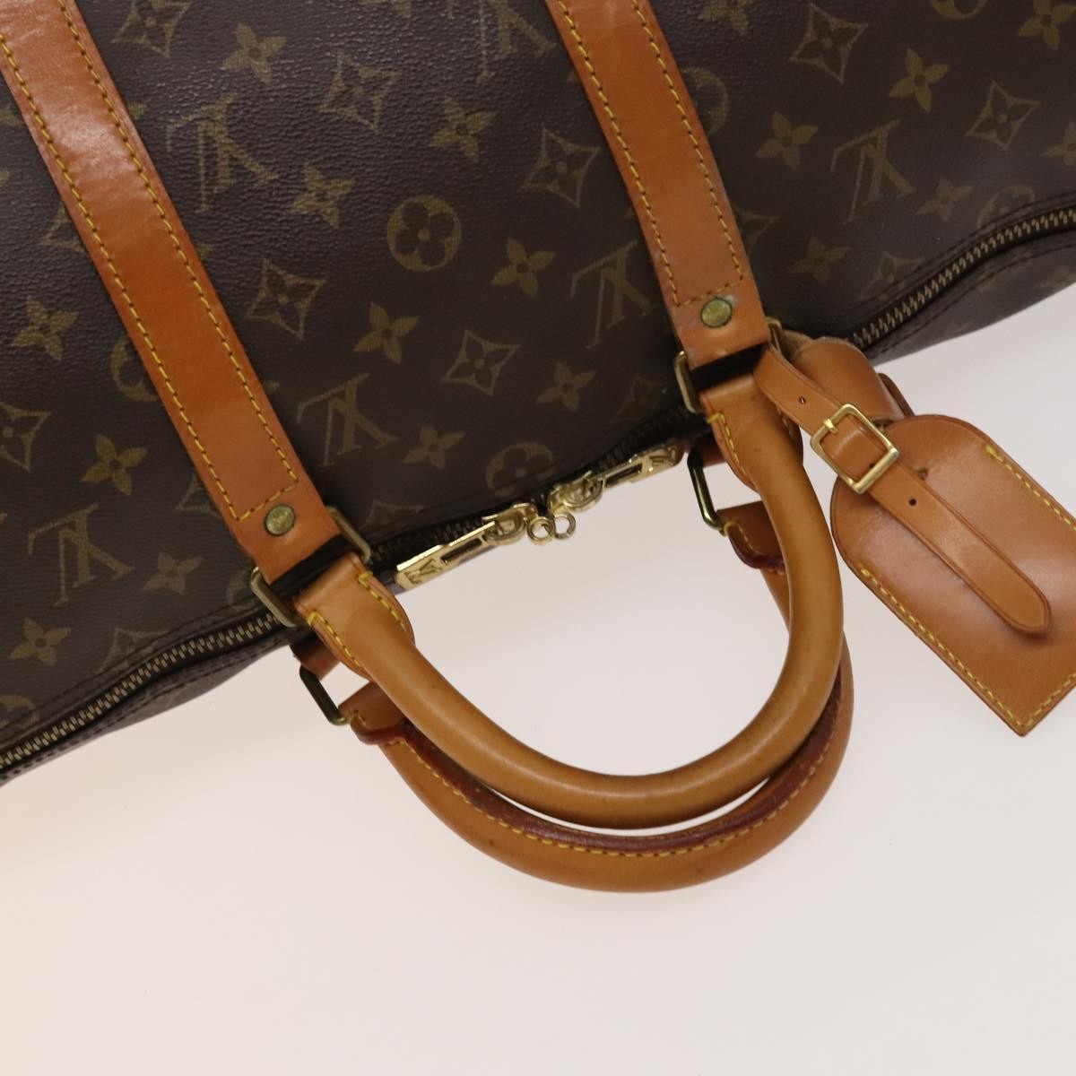 Louis Vuitton Keepall Bag Monogram Canvas, BROWN, CANVAS, Travel bag