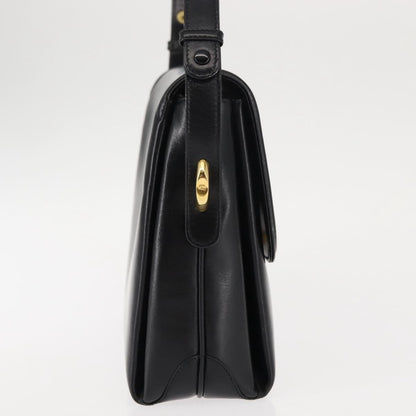 Gucci Shoulder bag black leather, BLACK, LEATHER, Shoulder bag