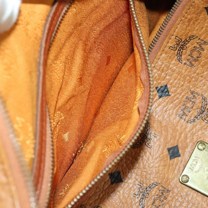 MCM Visetos logogramme Handbag Canvas and Leather, BROWN, CANVAS, Handbag