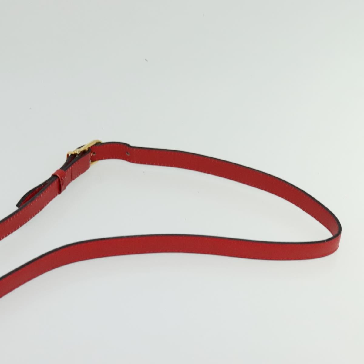 Celine Shoulder Bag Leather, RED, LEATHER, Shoulder bag