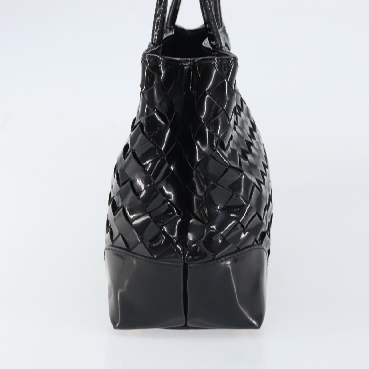 Bottega Veneta Intrecciato Tote Patent leather, BLACK, PATENT_LEATHER, Tote bag