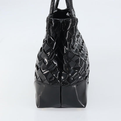 Bottega Veneta Intrecciato Tote Patent leather, BLACK, PATENT_LEATHER, Tote bag