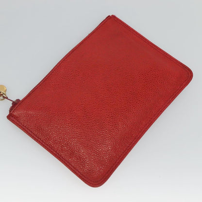 Chanel Vintage Backpack Caviar, RED, LEATHER, Backpack