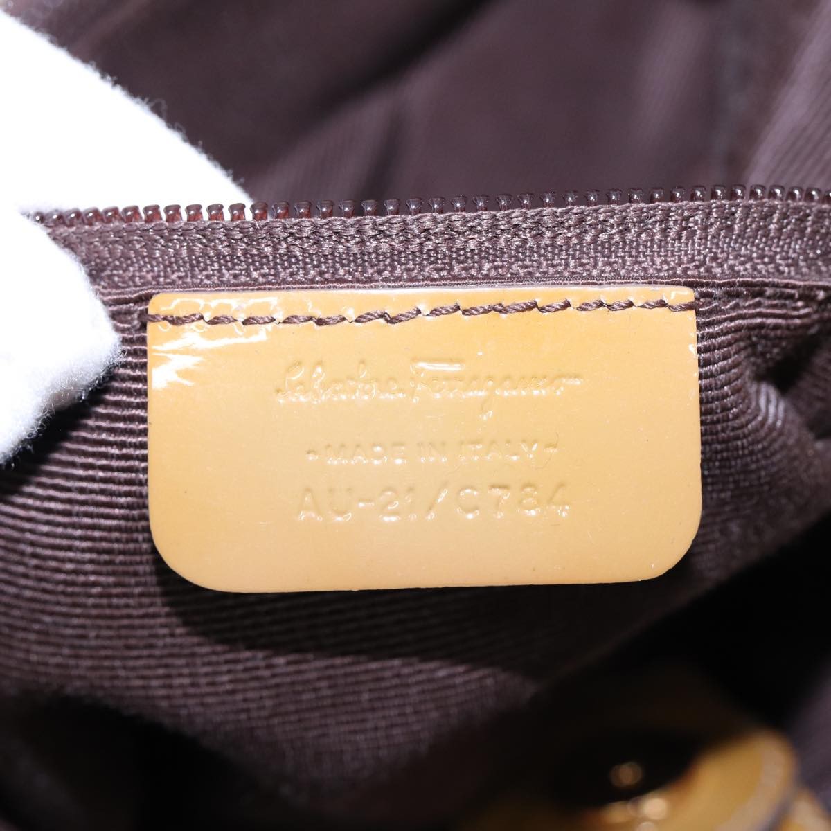 Salvatore Ferragamo Convertible Bow Satchel Nylon, BEIGE, NYLON, Handbag