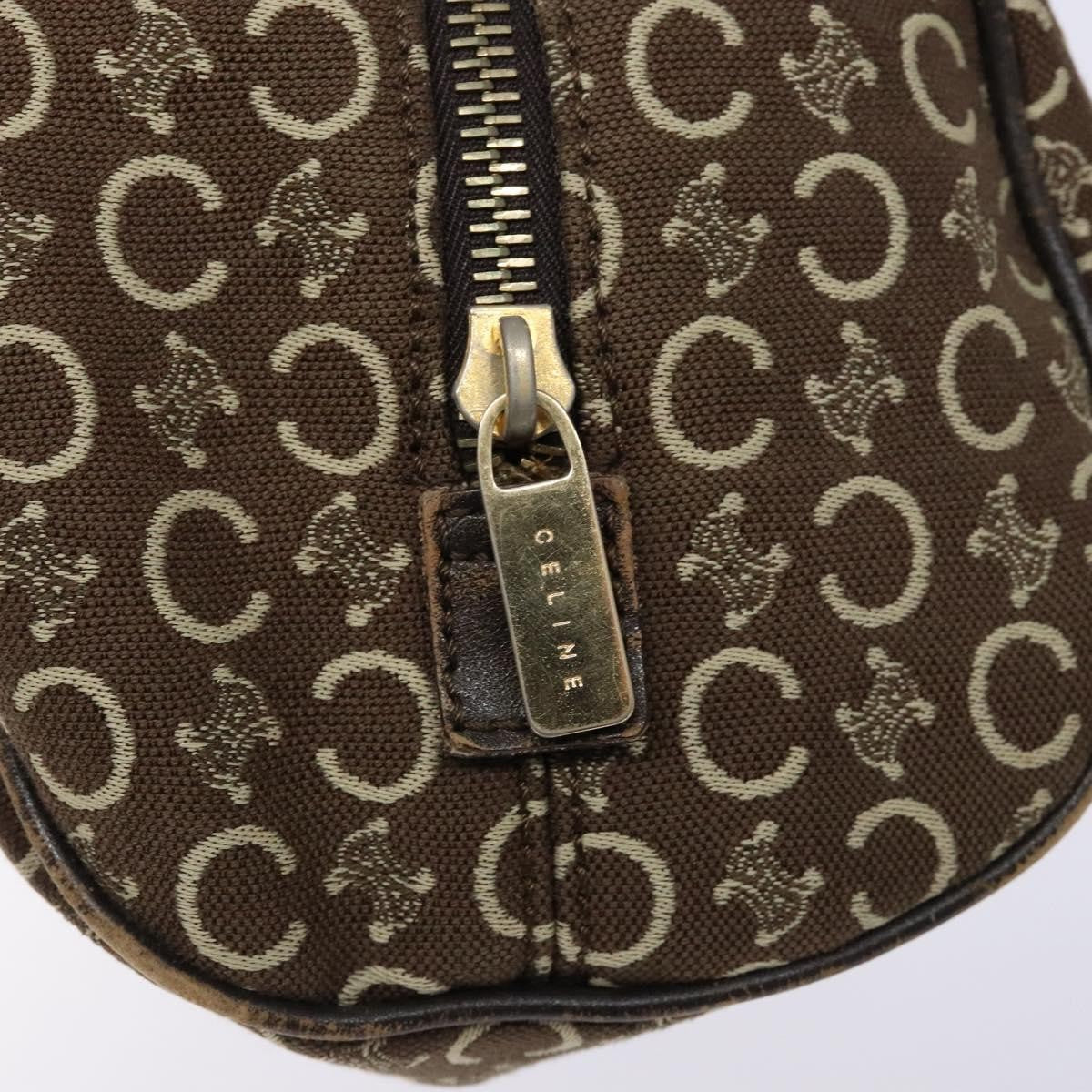 Celine Vintage Macadam Handbag Macadam, BROWN, CANVAS, Handbag