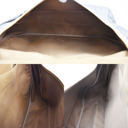 Louis Vuitton Saumur Handbag Monogram Canvas, BROWN, LEATHER, Shoulder bag