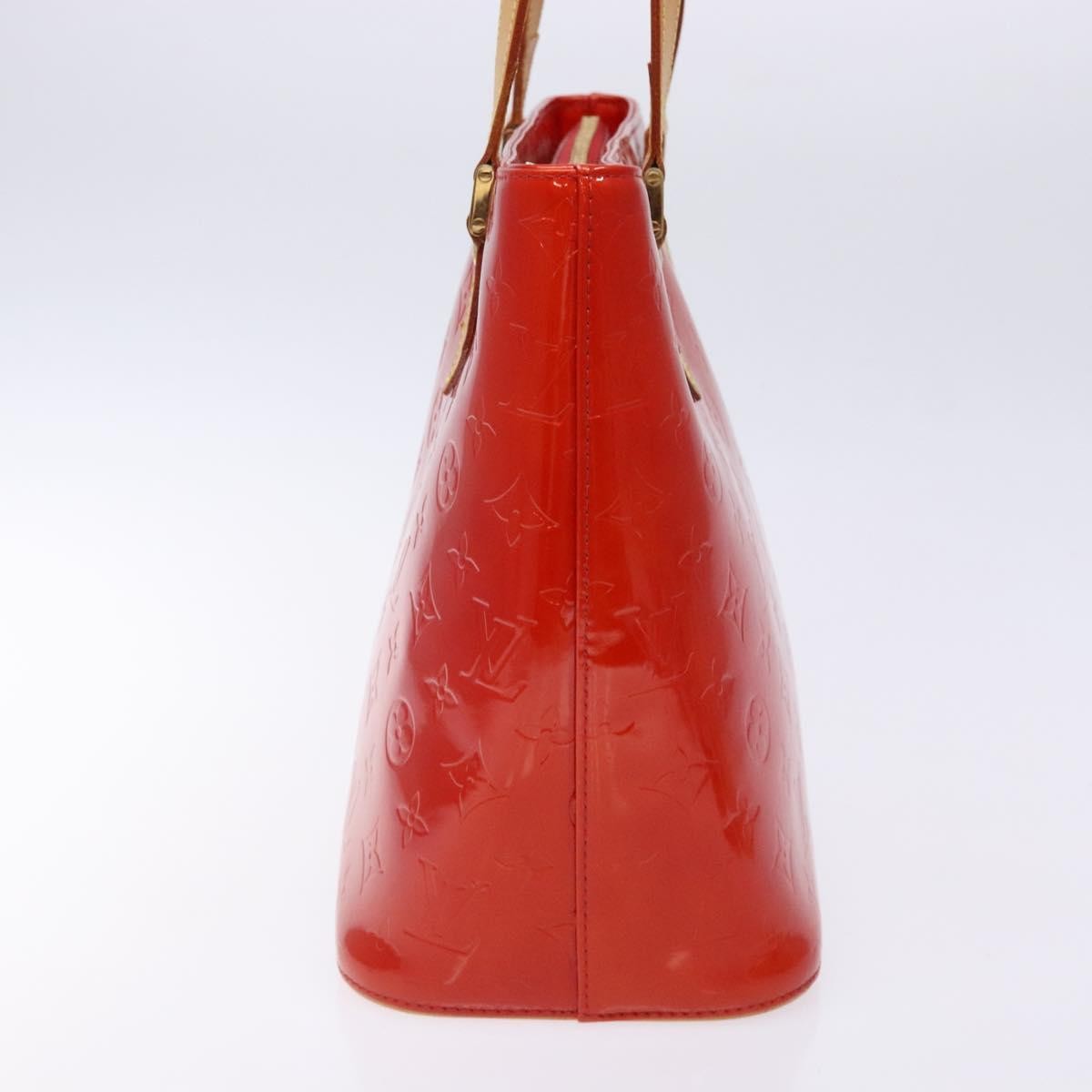 Louis Vuitton Houston Handbag Monogram Vernis, RED, PATENT_LEATHER, Handbag