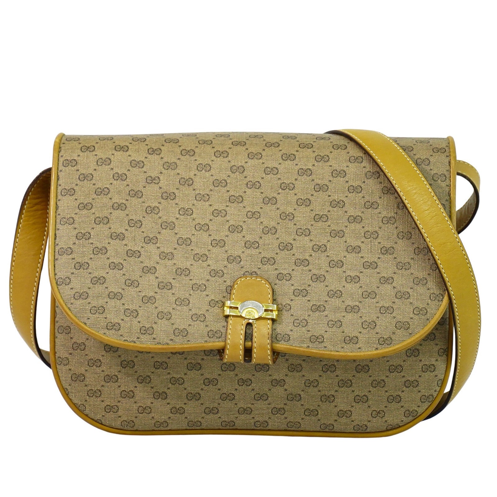 Gucci GG Marmont Pouch Crossbody Bag Leather, BEIGE, CANVAS, Crossbody bag