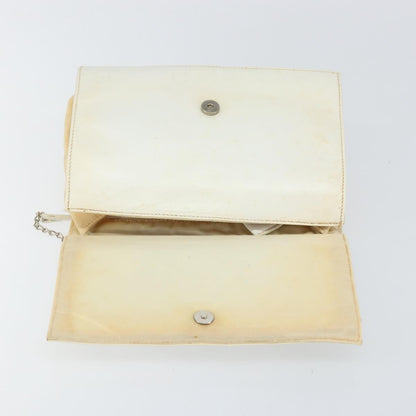 Prada Vintage Shoulder Bag Leather, WHITE, LEATHER, Shoulder bag