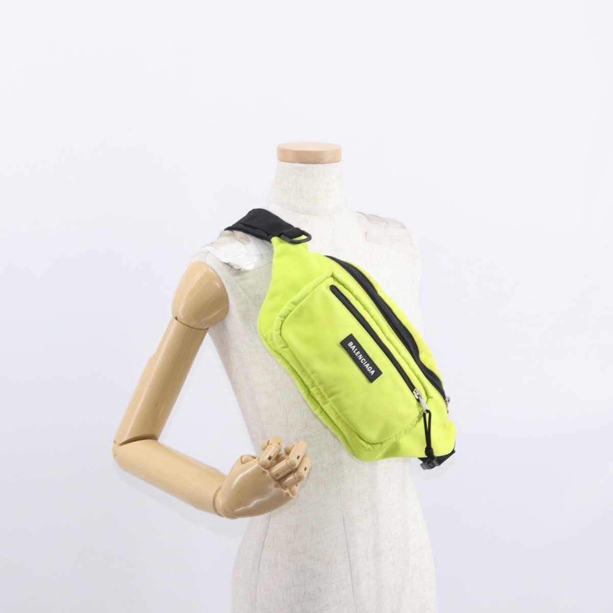 Balenciaga Explorer Belt Bag Nylon, YELLOW, NYLON, Shoulder bag